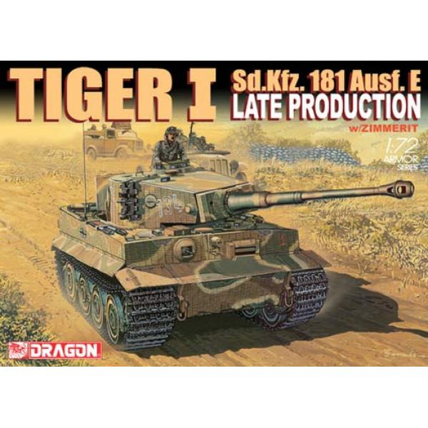 Tiger I Prod. Tardive Zimmerit Dragon 1/72 - T2M-D7203