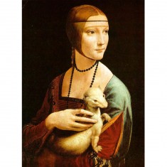 Puzzle 1000 pièces : Léonard de Vinci : La Dame à l'Hermine