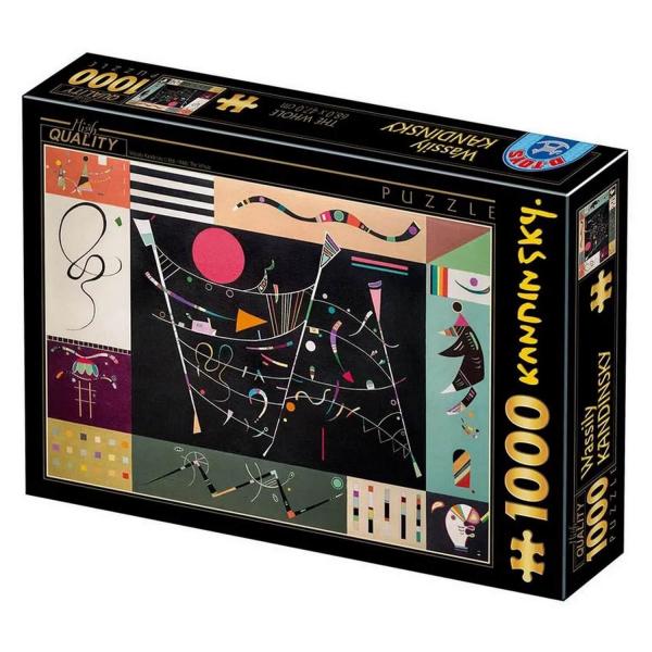 1000 pieces jigsaw puzzle : Kandinsky - The Hole - Dtoys-47200