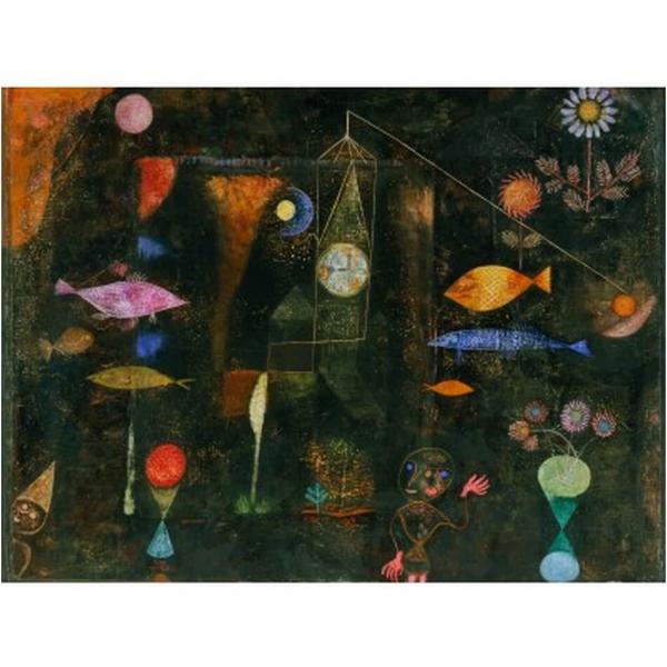 1000 piece puzzle : Paul Klee - Magic Fish - Dtoys-47305