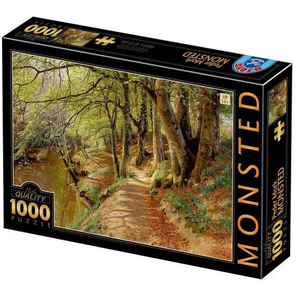 Rompecabezas de 1000 piezas: Peder Mork Monsted - Woodland Spring Day - Dtoys-47309