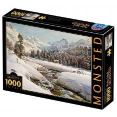 1000 pieces puzzle : Peder Mork Monsted - Winter