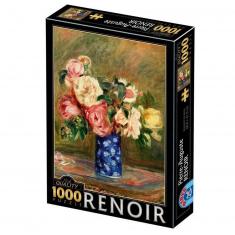 Puzzle 1000 pièces : Auguste Renoir - Le Bouquet de roses