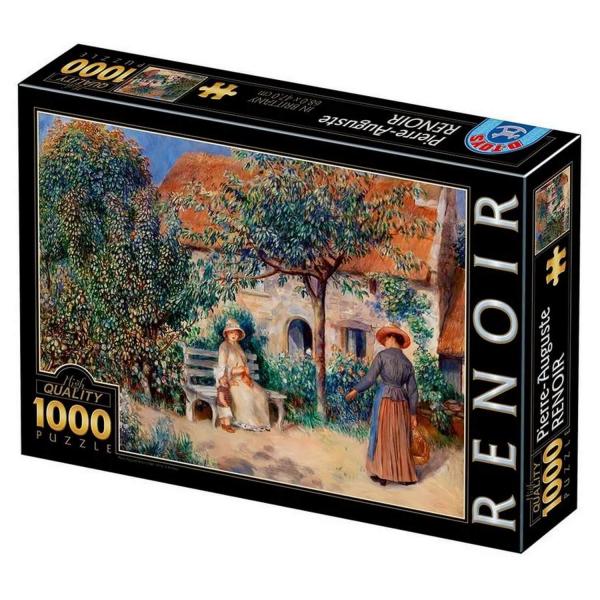 Puzzle 1000 pièces : Auguste Renoir - In Brittany - Dtoys-47433