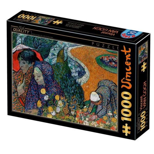 1000 pieces puzzle: Vincent Van Gogh - Garden Memory - Dtoys-47437