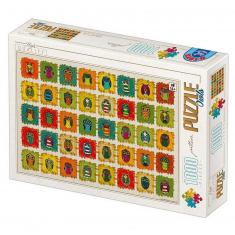 Puzzle 1000 piezas: Búhos