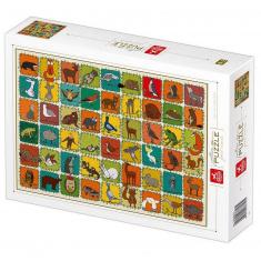 Puzzle 1000 pièces : Animaux De La Forêt