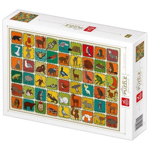 Puzzle 1000 pièces : Animaux De La Forêt - Dtoys-47564