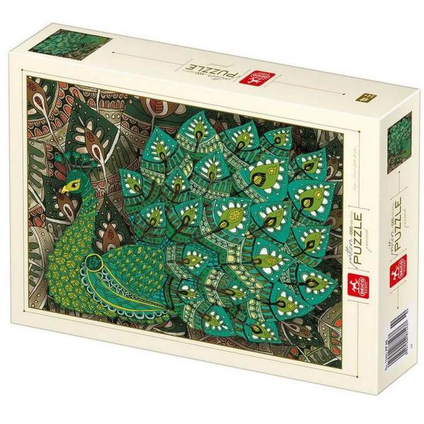 1000 pieces Puzzle : Peacock - Dtoys-47565