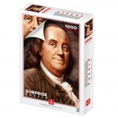 1000 pieces Puzzle : Caricature Benjamin Franklin