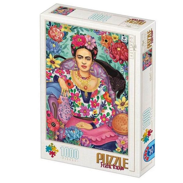 Puzzle 1000 pièces : Groos Frida Kahlo - Dtoys-47576