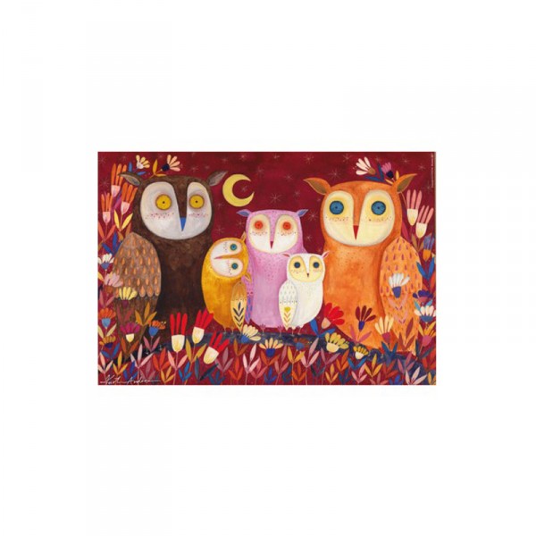 1000 pieces puzzle: owls - Dtoys-73747OW01