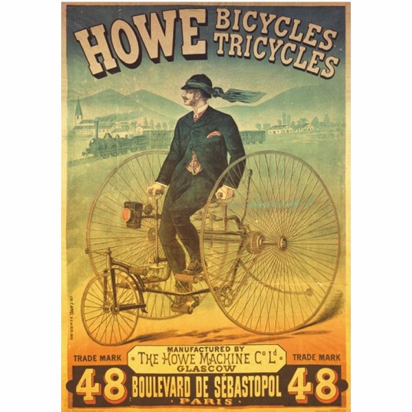 Poster vintage : Howe Tricycles Velos - DToys-67579PS01