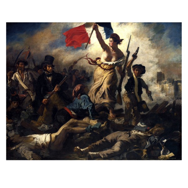 Puzzle de 1000 piezas: Eugène Delacroix - La libertad guiando a la gente - Dtoys-73808DE01