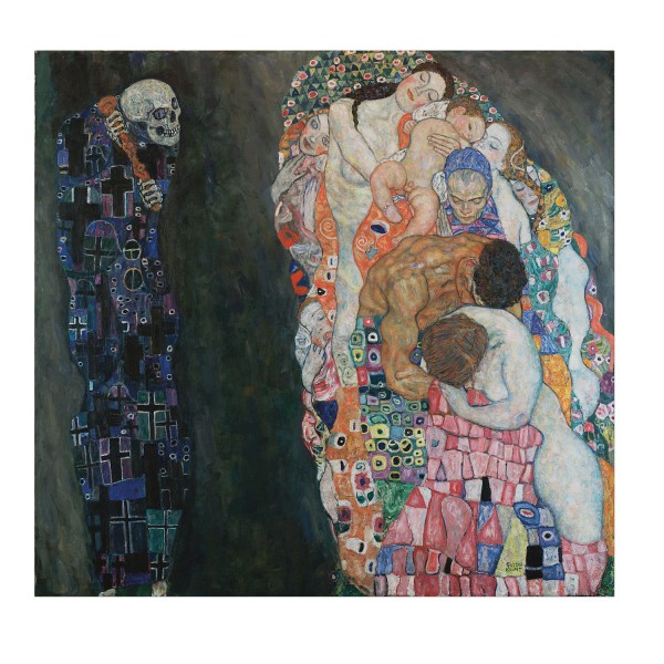 Puzzle 1000 pièces : Gustav Klimt - Mort et vie - Dtoys-66923KL10