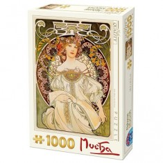 1000 Teile Puzzle - Alphonse Mucha: Reverie