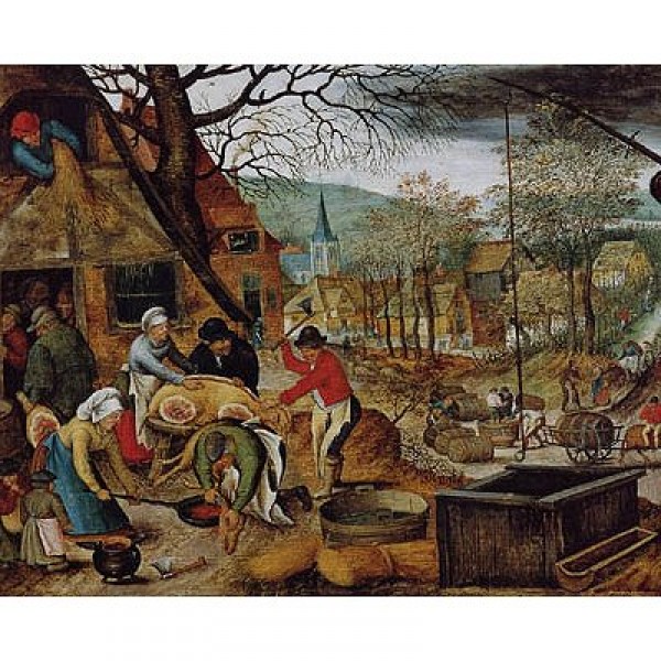1000 Teile Puzzle - Brueghel: Herbst - Dtoys-66947BR03