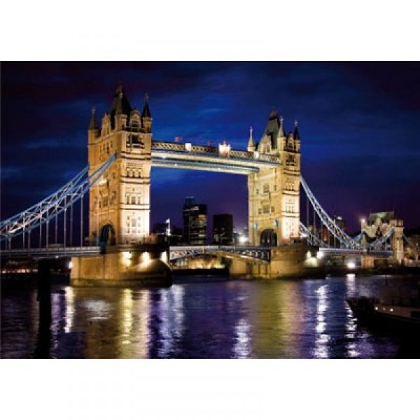 Puzzle 1000 pièces - Découverte de l'Europe : Tower Bridge, Londres - Dtoys-65995DE01