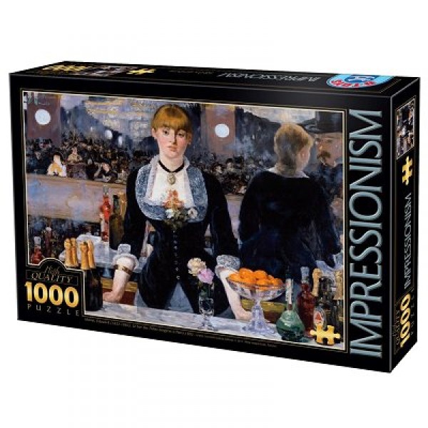 Puzzle 1000 pièces - Impressionnisme - Manet : Un bar aux Folies Bergères - Dtoys-66961IM01