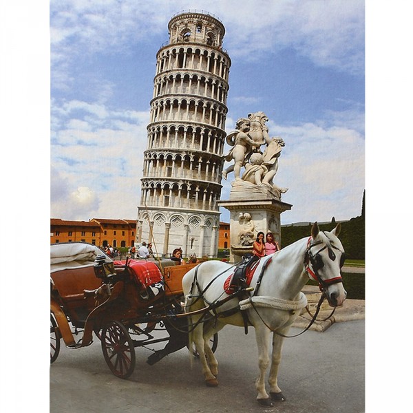 Puzzle 1000 pièces - Lieux célèbres : Tour de Pise, Italie - Dtoys-64288FP03