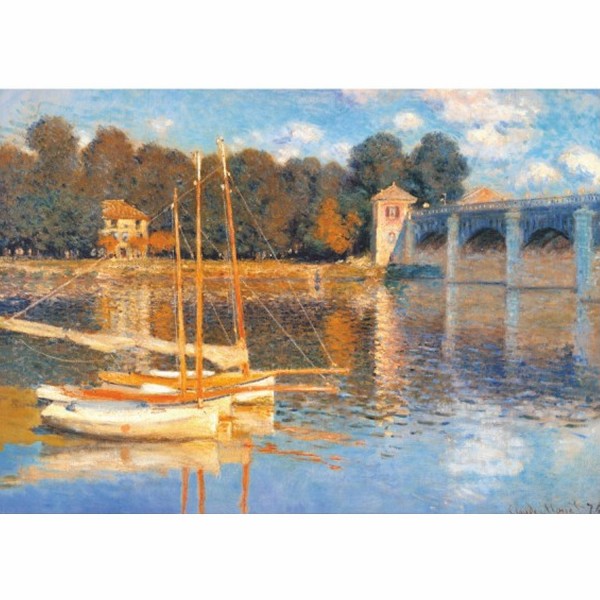 1000 Teile Puzzle - Monet: Die Argenteuil-Brücke - DToys-67548CM03