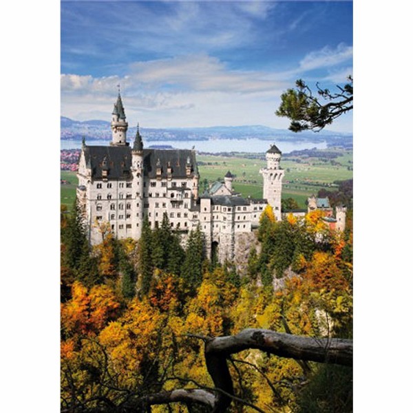 Puzzle 1000 pièces - Paysages : Château de Neuschwanstein, Allemagne - Dtoys-62154EC14