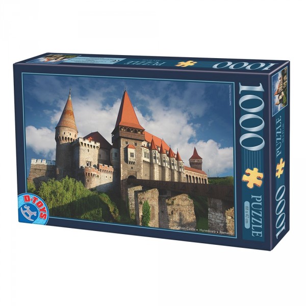 Puzzle 1000 pièces : Château des Corvin : Hunedoara : Roumanie - Dtoys-63038MN12