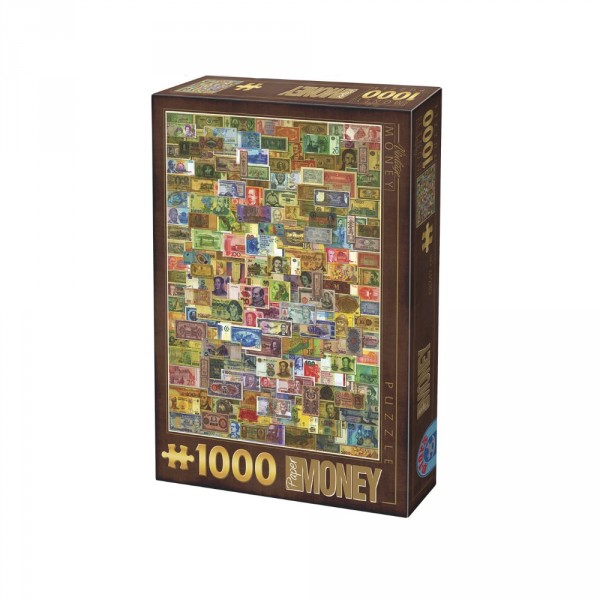 Puzzle 1000 pièces : Vintage : Billet de banque - Dtoys-67555VP14