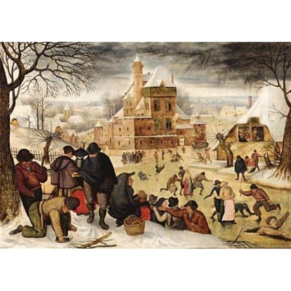 Puzzle - 1000 piezas - Brueghel: Winter - Dtoys-66947BR04
