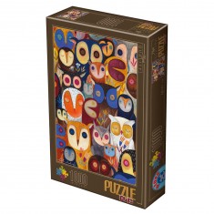 1000 Teile Puzzle: Eulen