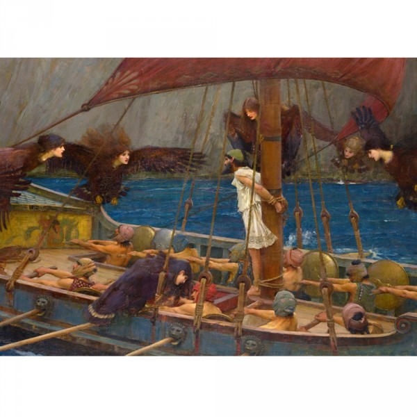 Puzzle 2000 pièces : John William Waterhouse : Ulysse et les sirènes - Dtoys-72917WA01