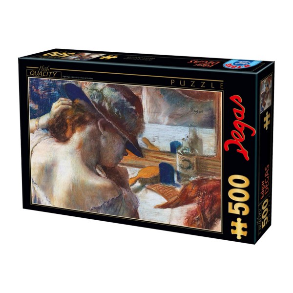 Puzzle 500 pièces : Edgar Degas : Devant le miroir - Dtoys-73938AP01