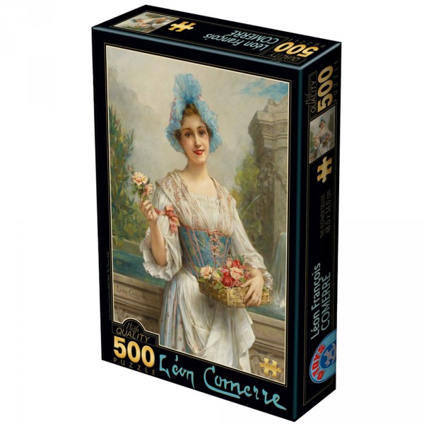 Puzzle 500 pièces : Léon François Comerre : La vendeuse de Fleurs - Dtoys-73921AP01