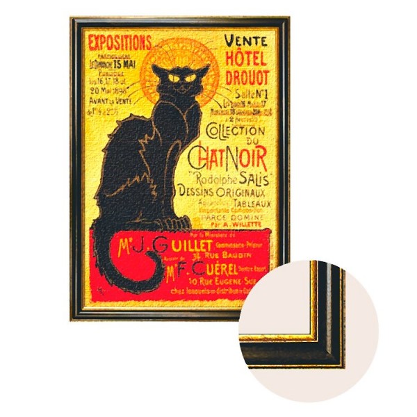 Toile avec cadre Art Print in Frame : Collection du Chat Noir - Dtoys-68217AP04