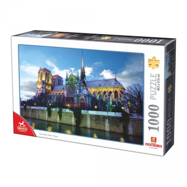 1000 pieces puzzle: France: Notre Dame - Dtoys-75772FR02