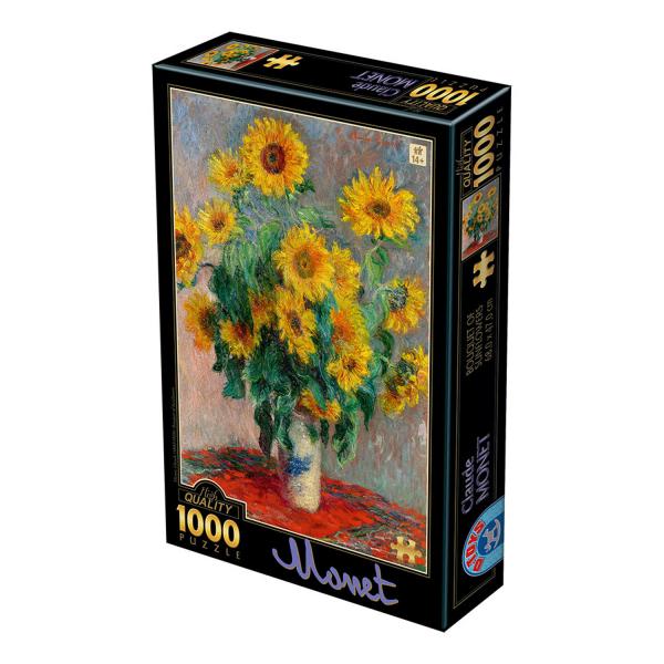 1000 pieces puzzle: Sunflowers, Claude Monet - Dtoys-67548CM08