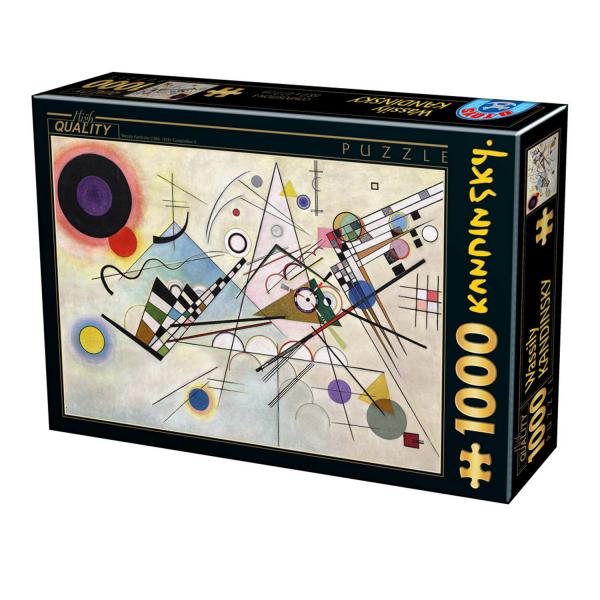 1000 pieces puzzle: Composition 8, Wassily Kandinsky  - Dtoys-72849KA05