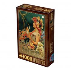 1000 pieces puzzle: Vintage Posters: Chocolate 