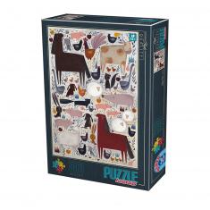 500 pieces puzzle: Farm animals, Kurti Andrea