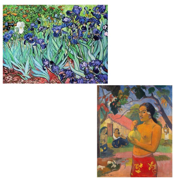 Pack 2 puzzles de 1000 pièces : Van Gogh et Paul Gauguin - KIT00076