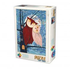 Puzzle de 1000 piezas: Owl Tales: Pareja de búhos 