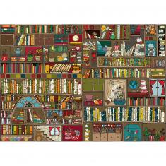 Puzzle de 1000 piezas: Patrón: Estanterías para libros 