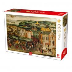 Puzzle 1000 pièces : Royal Collection : Camp du Drap D'Or 