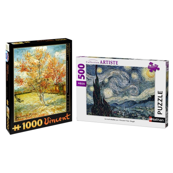 Pack 2 puzzles Van Gogh : Puzzles de 500 et 1000 pièces - KIT00119