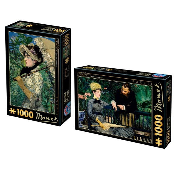 Pack Puzzles Edouard Manet : 2 puzzles de 1000 pièces - KIT00120