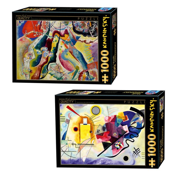 Pack Puzzles Kandinsky : 2 puzzles de 1000 pièces - KIT00125