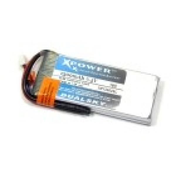 Batterie Dualsky ECO S, lipo 3S 11.1V 1300mAh 25C prise EC3 - XP13003ES