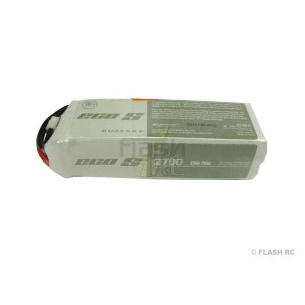 Batterie Dualsky ECO S, lipo 3S 11.1V 2700mAh 25C prise XT60 - XP27003ECO