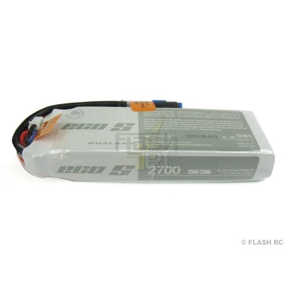 Batterie Dualsky, lipo 2S 7.4V 2700mAh 25C prise XT60 - XP27002ECO