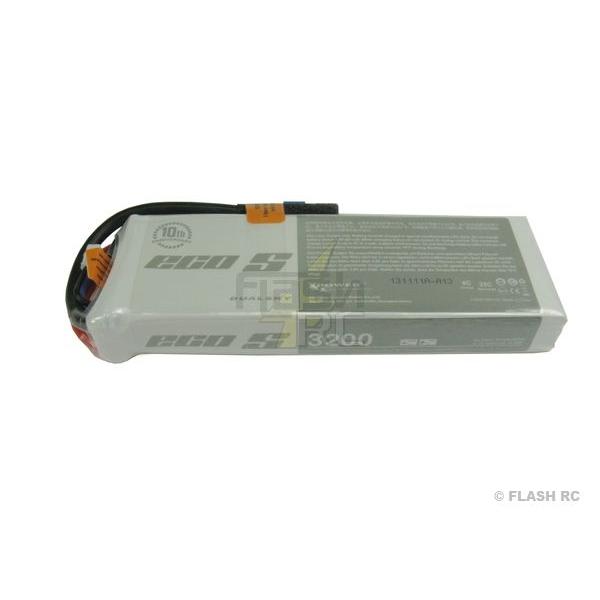 Batterie Dualsky ECO S, lipo 3S 11.1V 3200mAh 25C prise EC3 - XP32003ECO